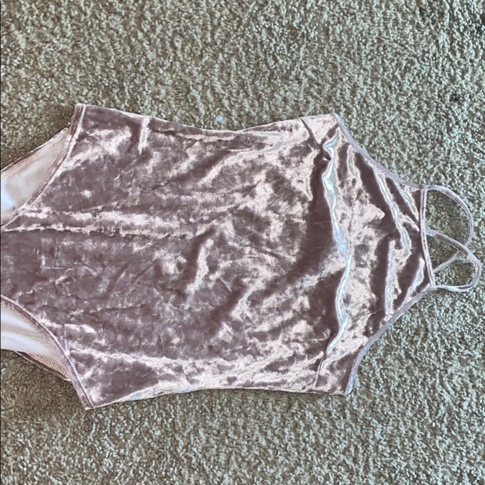 Velvet body suit